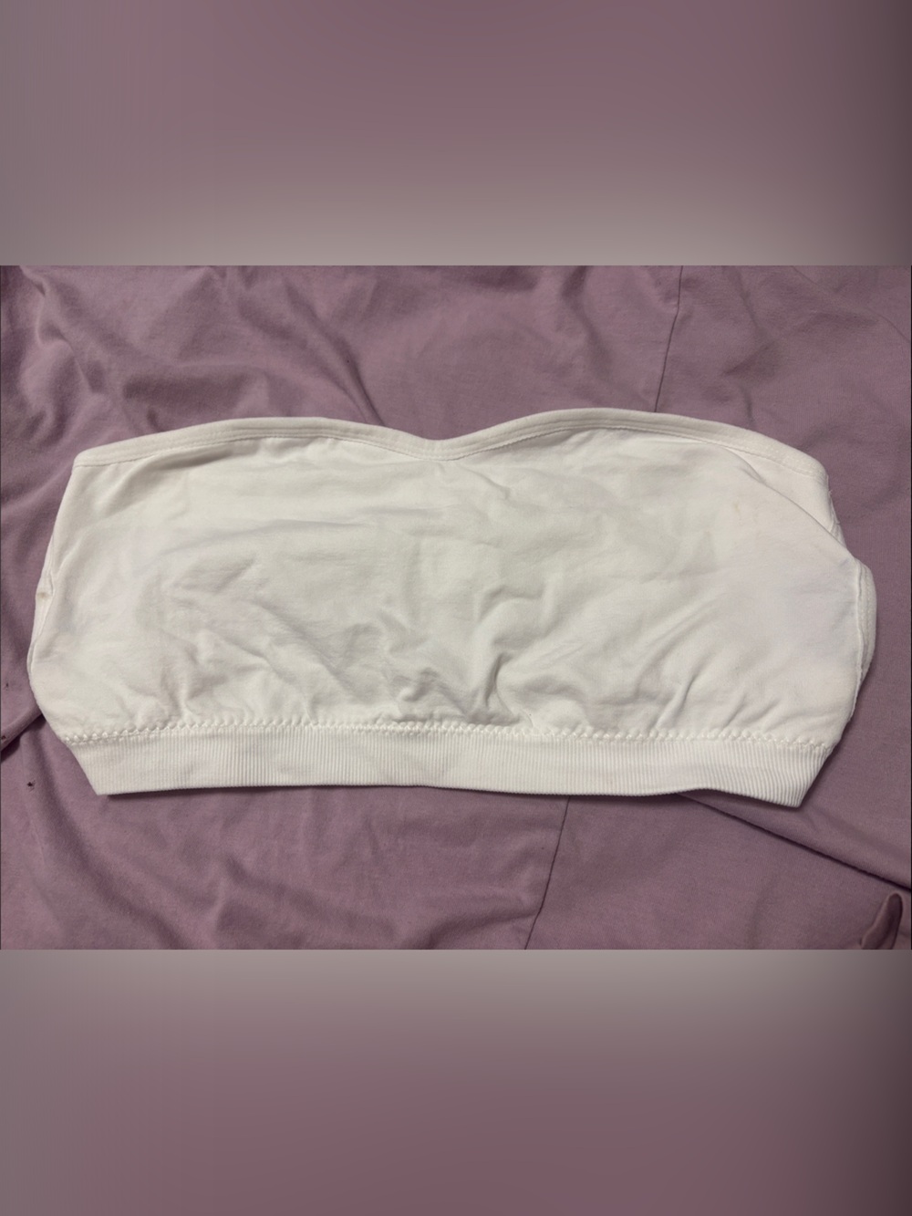 White crisscross back bra